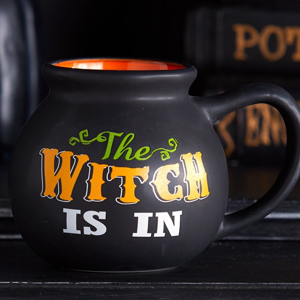 NWT! Halloween - Witch is In Cauldron Coffee Mug